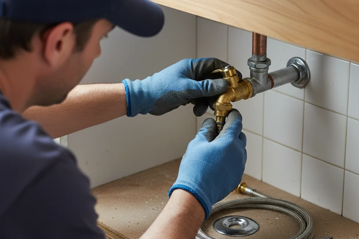 Shutoff valve and fitting work during Repiping in Grindstone